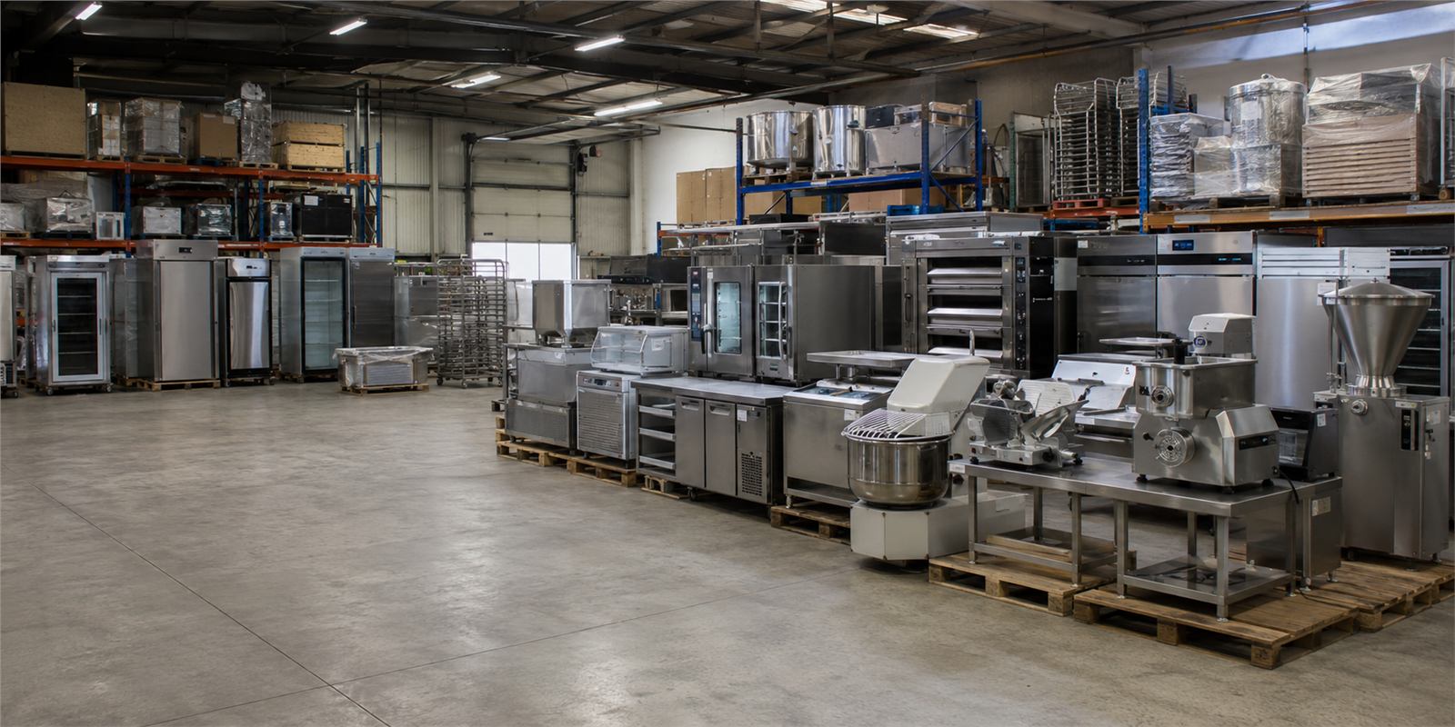 Gastrogeräte, Großküchentechnik und Gewerbetechnik im Lager